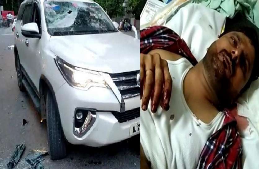 firing on road बीच सड़क पर घेर कर आशीष राय पर अंधाधुंध फायरिंग, तीन गोलियां लगी