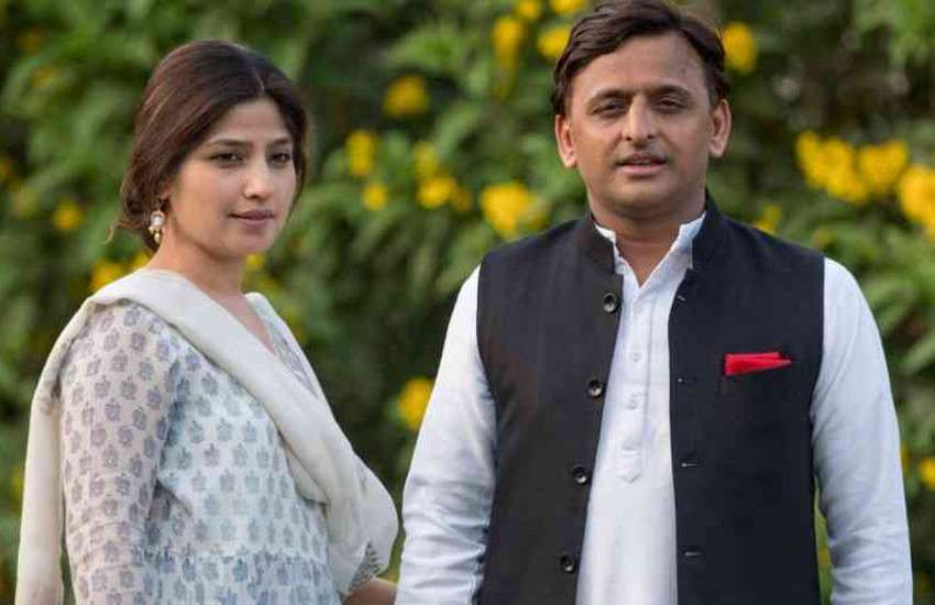 Akhilesh and dimple yadav