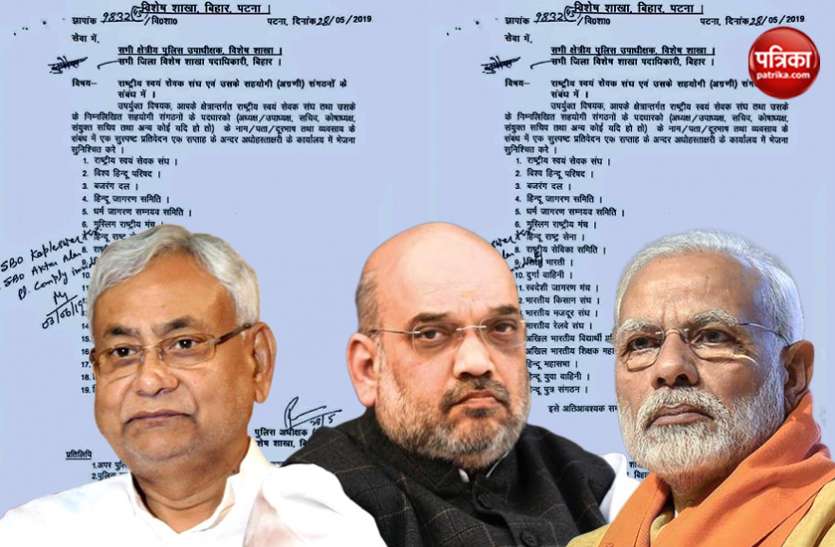 bihar क्या RSS की जासूसी करवा रहे हैं नीतीश कुमार ? चिट्ठी लीक होने से मचा हड़कंप