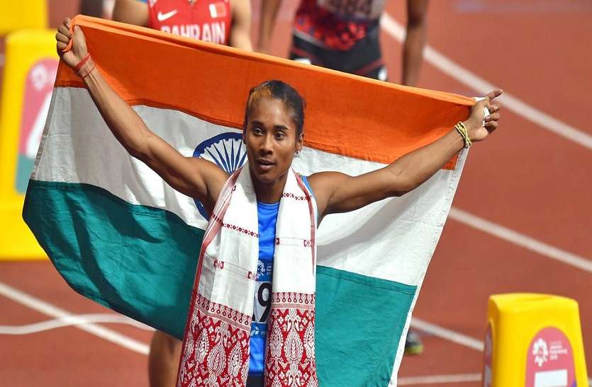 hima das, world championship, asiaggames, moh anas साल भर पहले ऐसी दौड़ी हिमा (hima das) की पूरी दुनिया पर छा गई.. अब 15 दिन के भीतर जीता चौथा स्वर्ण (gold)