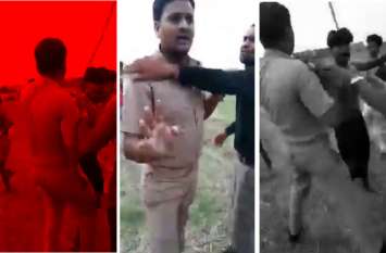 Villagers Beaten UP Police Constable snatched pistol Video goes Viral बेबस और लाचार है यूपी पुलिस! सामने आया हैरान करने वाला वीडियो, सिपाही के साथ मारपीट, पिस्टल छीनी, जमकर गालियां दीं और वह कुछ न कर सका