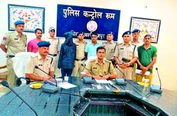 Two robbers arrested साईं सिटी के सामने लूट के आरोपी गिरफ्तार, बाइक और मोबाइल बरामद