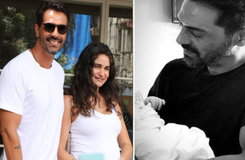 Arjun Rampal First picture With His Baby Boy अर्जुन के बेटे की पहली फोटो शेयर की गर्लफ्रैंड गैब्रिएला ने, पापा की गोद में इस तरह आए नजर