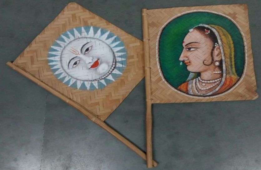 chittorgarh परम्परागत बीजणी से कला, संस्कृति व पर्यावरण संरक्षण का संदेश