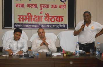 The effective implementation of the Nawa, Garwa, Sarwar and Bardi Sche नरवा, गरुवा, घुरुवा एवं बाड़ी योजना का प्रभावी क्रियान्वयन हो- डॉ. भुरे