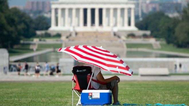 Temperature rises in US