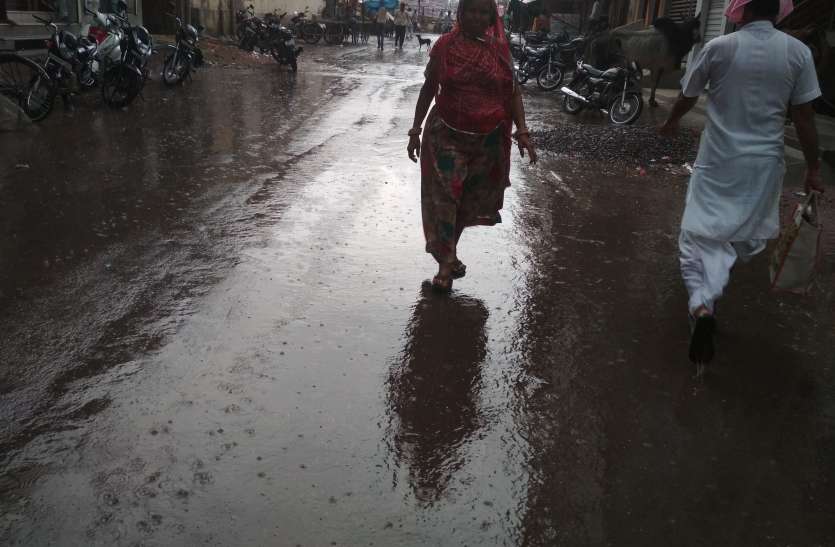 Bikaner Weather- rain in nokha शहर में उमस ने किया बेहाल, नोखा में बारिश से राहत