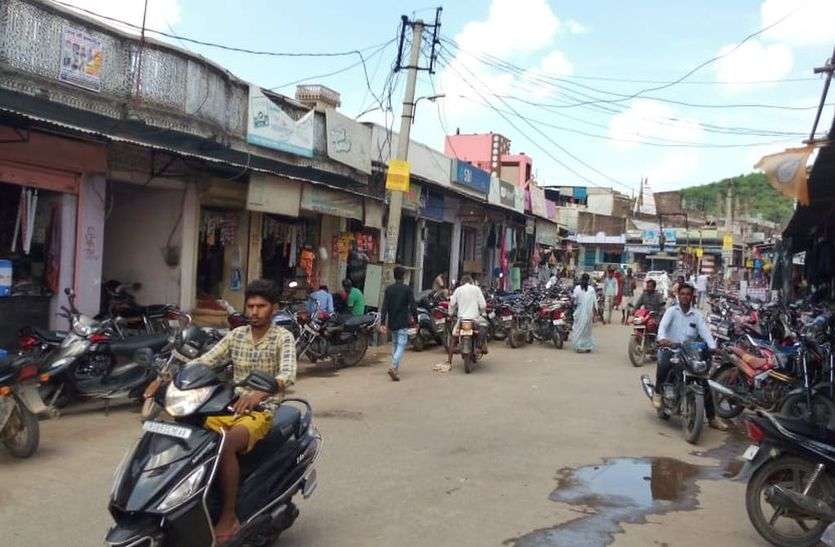 chittorgarh पुलिस जाब्ते के साथ चार दिन बाद खुला यह बाजार