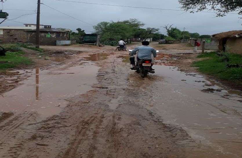 roads crash with driver in deep pits सड़कों से डामर हुआ गायब, गहरे गड्ढों से वाहन चालक परेशान
