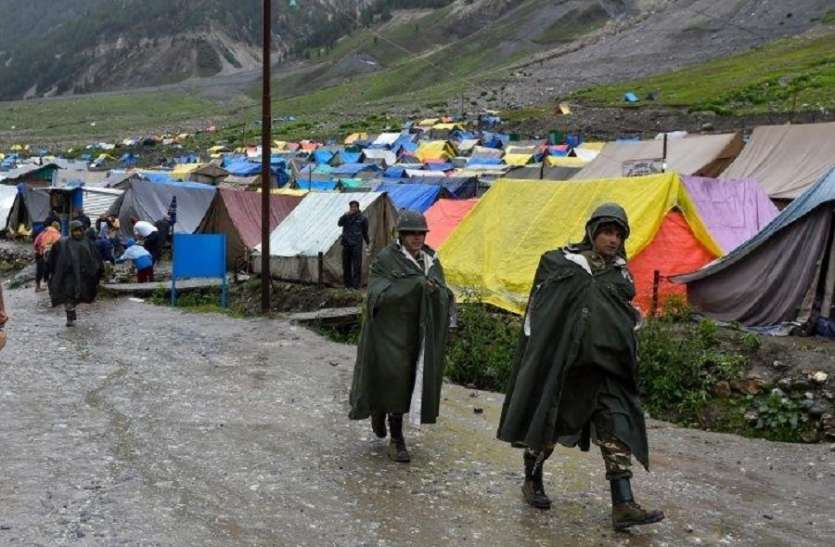 Amarnath Yatra interrupted due to bad weather Amarnath Yatra 2019: खराब मौसम ने लगाया ब्रेक, अब बस बाबा से आस