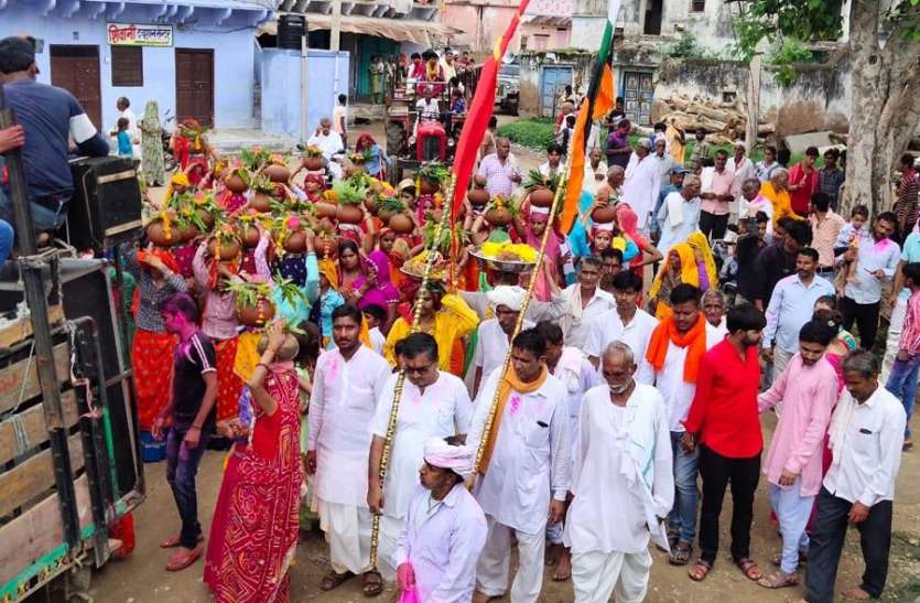 karauli पदमपुरा में भागवत कथा