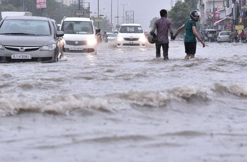 heavy rain in rajasthan