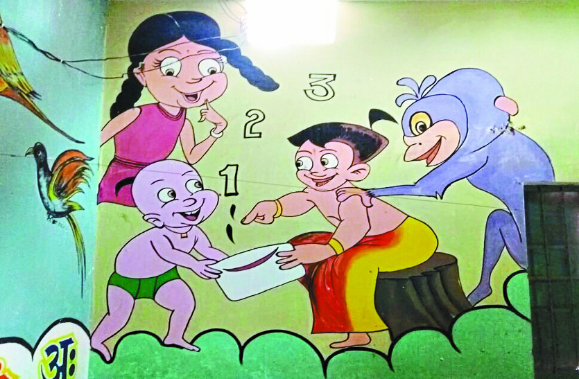 teacher changes picture of government school शिक्षक की सोच ने बदल दी सरकारी स्कूल की तस्वीर, अब प्ले स्कूल सा नजारा