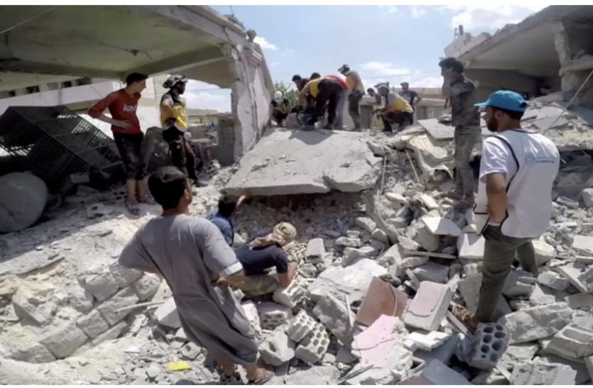 Syria बीते 10 दिनों में सीरिया हवाई हमले में 100 से अधिक नागिरकों की मौत : UN