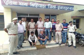 Dungarpur. National Highway 8 robbery case हाईवे पर कंटेनर को लूटने वाले गिरोह का पर्दाफाश, पुलिस की गिरत में दो सरगना