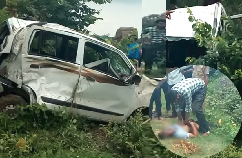 road accident JDA सर्किल के बाद राजधानी में यहां हुआ भीषण सड़क हादसा, खतरनाक टक्कर से पलटी गाडी, मौके पर ही एक की मौत