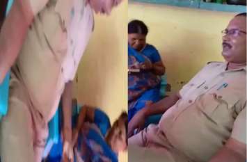 Police recovery from hemp seller in Up basti Video viral गांजा बेचने वाली महिला से पुलिसकर्मी कर रहे वसूली, वीडियो वायरल होने के बाद भी नहीं हुई कार्रवाई