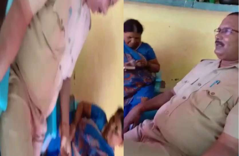 Policeman vasooli गांजा बेचने वाली महिला से पुलिसकर्मी कर रहे वसूली, वीडियो वायरल होने के बाद भी नहीं हुई कार्रवाई