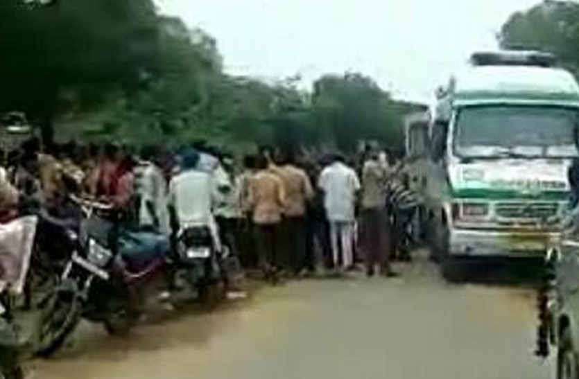 Road accident in bhilwara नेशनल हाइवे पर फिर देखने को मिला रफ्तार का कहर, दो की मौत