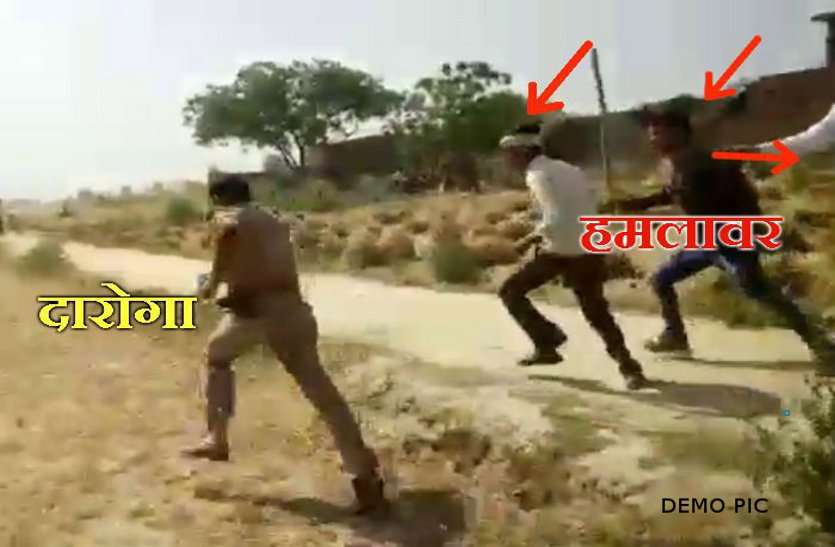 attack and threat to police while chasing criminal in Rajasthan पुलिस सोचती रही आरोपियों का पीछा कर रहे हैं, पर वास्तव में गुंडे उनके पीछे थे...उसके बाद जो हुआ वह फ़िल्मी कहानी से कम नहीं