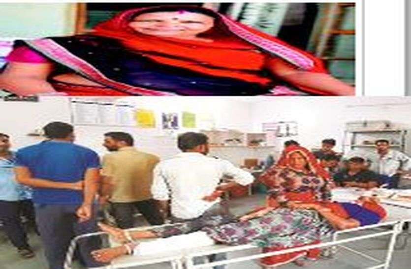 sikar hindi news कार पेड़ से टकराई, महिला की मौत