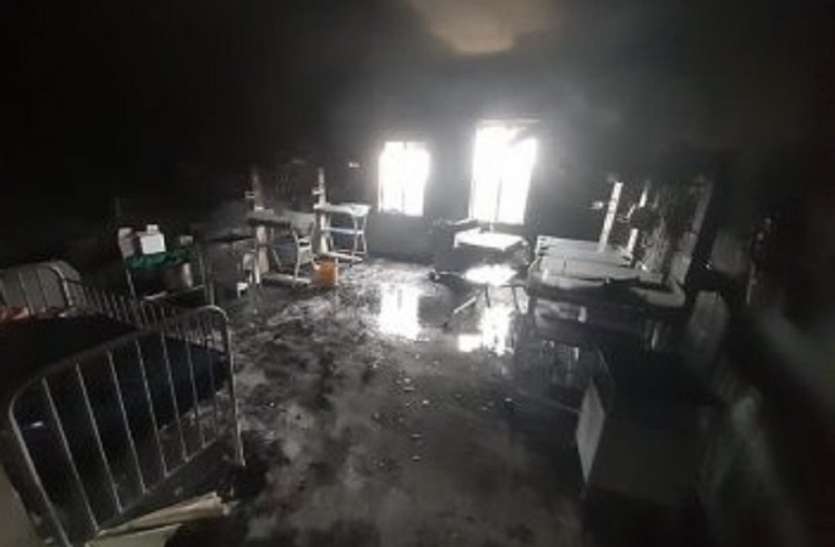 Gandhi hospital in Hyderabad caught fire बाल चिकित्सा विभाग में लगी आग, गनीमत कि बच्चे नहीं थे