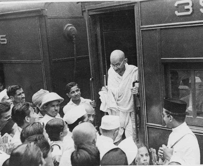 arrival of mahatma gandhi
