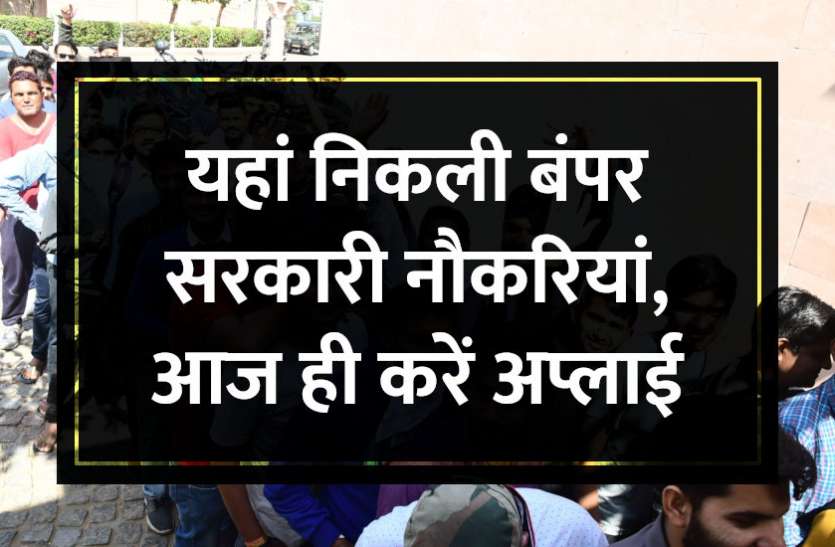 govt jobs in hindi, govt jobs, govt jobs 2019, Government Job 2019, Sarkari Naukri 2019, rajasthan news, rajasthan, राजस्थान, Sarkari Naukri Search, Latest Government job, govt jobs, jobs in hindi, sarkari jobs, 10th pass govt jobs, 12th pass govt jobs, Govt Jobs in Hindi, govt jobs in hindi, govt jobs in hindi, Sarkari Naukari 2019, सरकारी नौकरी, सरकारी नौकरी 2019, rojgar samachar, employment news in hindi, rojgar samachar in hindi, upsc jobs in hindi, govt jobs 2019, 10th pass govt jobs 2019, UPSC, government jobs, UPSC exam, Govt Jobs, Sarkari Naukri, gail, sarkari jobs, employment news, sarkari naukari, rojgar samachar, employment news in hindi, latest government jobs, jobs in hindi, latest jobs news, latest government job, UPSC Jobs, sarkari job, sarkari naukri search, upsc vacancy, Latest Government Job: यहां निकली बंपर सरकारी नौकरियां, आज ही करें अप्लाई