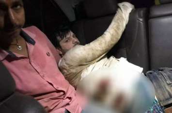 Businessman shot during Loot in Up chandauli यूपी के चंदौली में व्यवसायी को मारी गोली, कार लूटकर फरार हुए बदमाश
