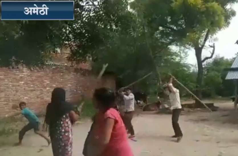 Women Pitayi Video अमेठी में महिला और दो बेटियों की बेरहमी सेे पिटाई, आपको भी रुला देगा यह वायरल वीडियो