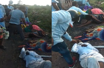 Road Accident 2019 : Accident on Sara Mathura National Highway, Karoli राजस्थान : करौली से गुजरने वाले नेशनल हाईवे पर भीषण सड़क हादसा, 1 की मौत, 10 से ज्यादा घायल, अफरा-तफरी का माहौल