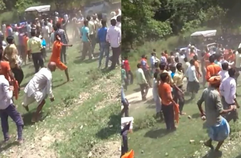 Ruckus due to DJ Kanwaria in Sitapur कावड़ियों के डीजे बंद कराने को लेकर बढ़ा विवाद, पुलिसवालों को जमकर पीटा, मौके पर पहुंची कई थानों की पुलिस