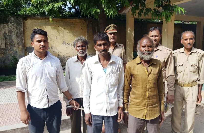 etawah नहर से अवैध रूप से मछलियों का शिकार करते तीन गिरफ्तार