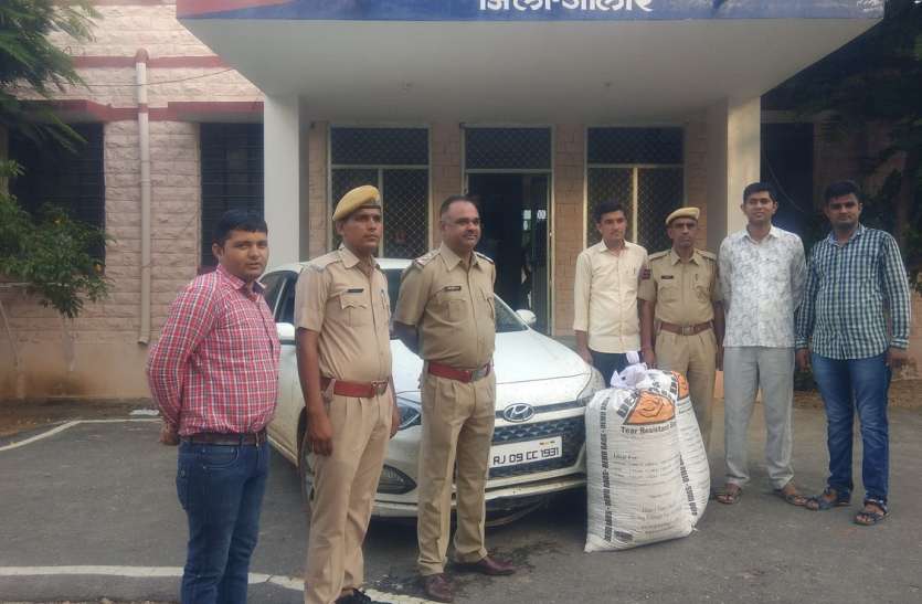 jalore रामसीन पुलिस के ऐसे पकड़ में आए डोडा तस्कर