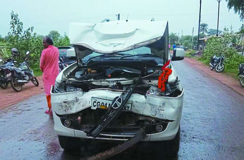 road accident भोलेनाथ का जलाभिषेक कर लौट रहे विधायक हुए सड़क हादसे का शिकार, बाल- बाल बचे