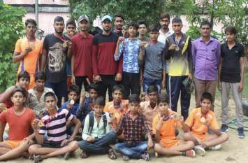State level graffling competition राज्य स्तरीय ग्रैफलिंग प्रतियोगिता में 23 में 22 खिलाडिय़ों ने जीते मेडल