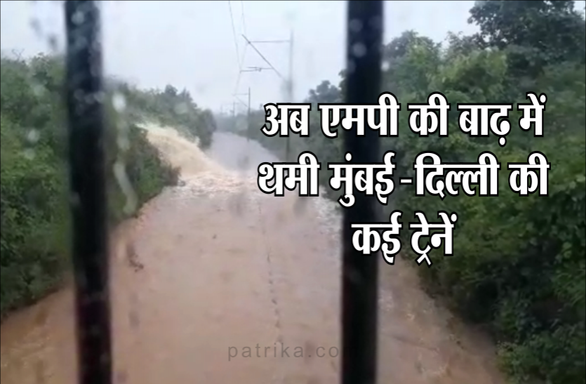 floods Floods in madhya pradesh: अब मध्यप्रदेश की बाढ़ में थमी मुंबई-दिल्ली की कई ट्रेनें, कई डायवर्ट