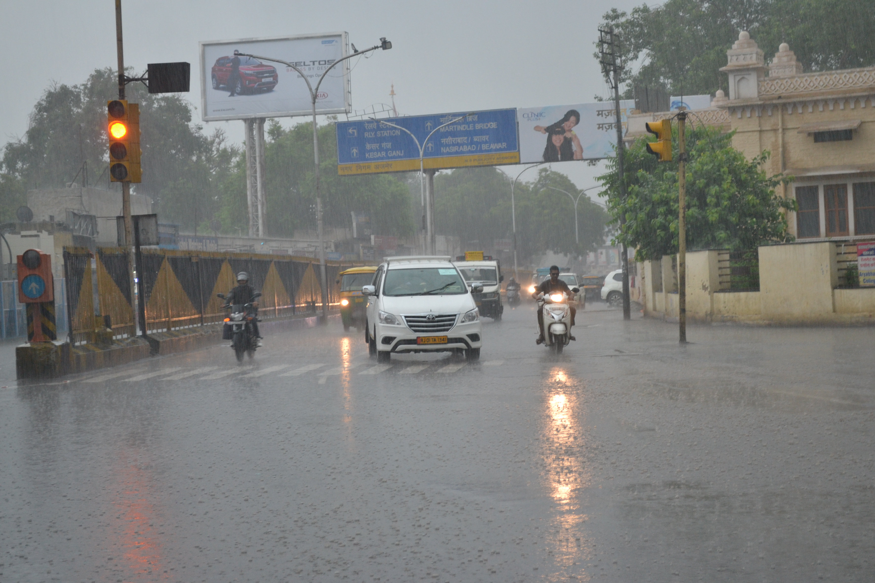 heavy rain in ajmer Rain in ajmer: सावन ने किया तरबतर, अब भादौ से उम्मीद