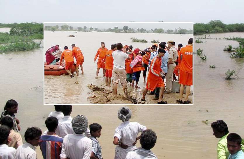Heavy Rain in Rajasthan Red Alert! 16-17 अगस्त को अति भारी बारिश की चेतावनी, यहां बाढ़ के हालात, स्कूलों में छुट्टी घोषित, मांगी सेना से मदद