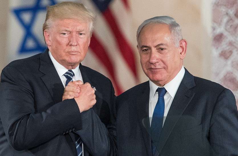 Donald Trump with Benjamin Netanyahu डोनाल्ड ट्रंप के कहने पर इजरायल ने उठाया बड़ा कदम, दो अमरीकी महिला सांसदों की एंट्री पर लगाया बैन