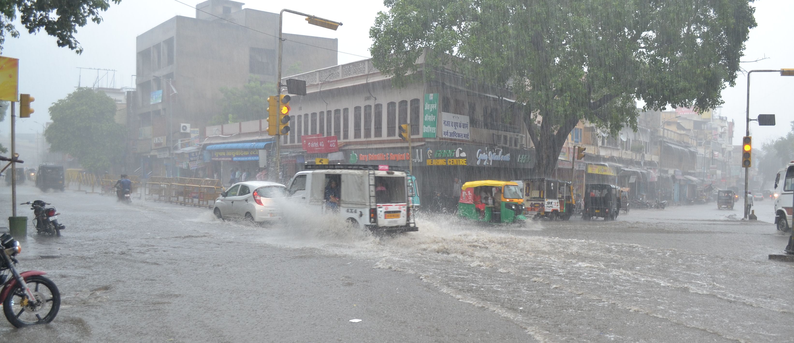 rain in ajmer Rain in ajmer: 14 घंटे से लगातार बरसात, अजमेर में पानी ही पानी