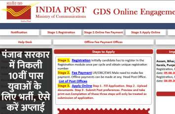 Punjab Postal Circle Recruitment 2019: jobs for 10th pass youth in pun Punjab Postal Circle Recruitment 2019: पंजाब सरकार में निकली 10वीं पास युवाओं के लिए भर्ती, ऐसे करें अप्लाई