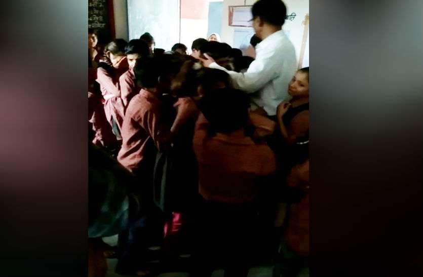 school child crying