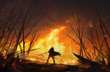 Villagers and villagers kept burning in the fire, crores of rupees dis आग में जलते रहे गांव और ग्रामवासी, सरकार की अनदेखी से स्वाहा हुए करोडों