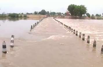 Water arrival increased in Ghaggar, 13000 cusecs of water arrived on घग्घर में पानी की आवक बढ़ी, 18 को गुल्ला चिक्का हैड पर 13000 क्यूसेक पानी की आवक