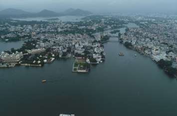 world photography day special, drone photos of udaipur विश्व फोटोग्राफी दिवस पर ड्रोन कैमरे से ली गई उदयपुर की खूबसूरत तस्वीरें देखें