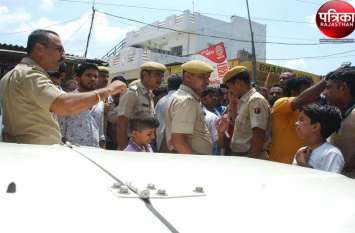 rajasthan patrika.pali patrika.pali news PICS : लोगो का टूटा सब्र जाम लगाकर किया विरोध