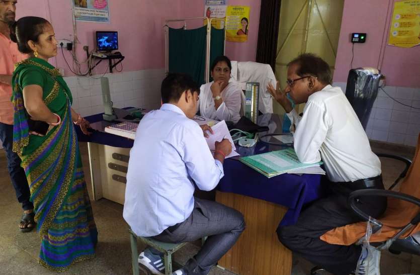 karauli स्वास्थ्य केन्द्र में गंदगी देख जताई नाराजगी