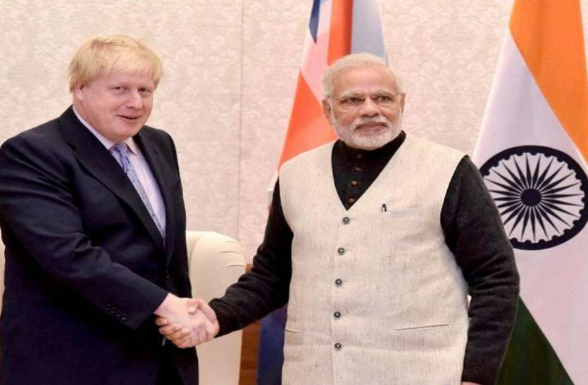 PM Modi Talks With British PM Boris Johnson, Raised Issue Of Terrorism -  पीएम मोदी ने ब्रिटिश PM बोरिस जॉनसन के साथ फोन पर की बात, उठाया आतंकवाद का  मुद्दा | Patrika News