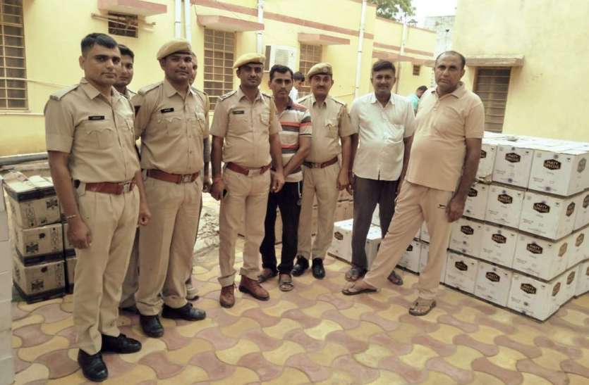 jalore गुजरात की सीमा पर स्टॉक की थी शराब, ऐसे पकड़ में आई